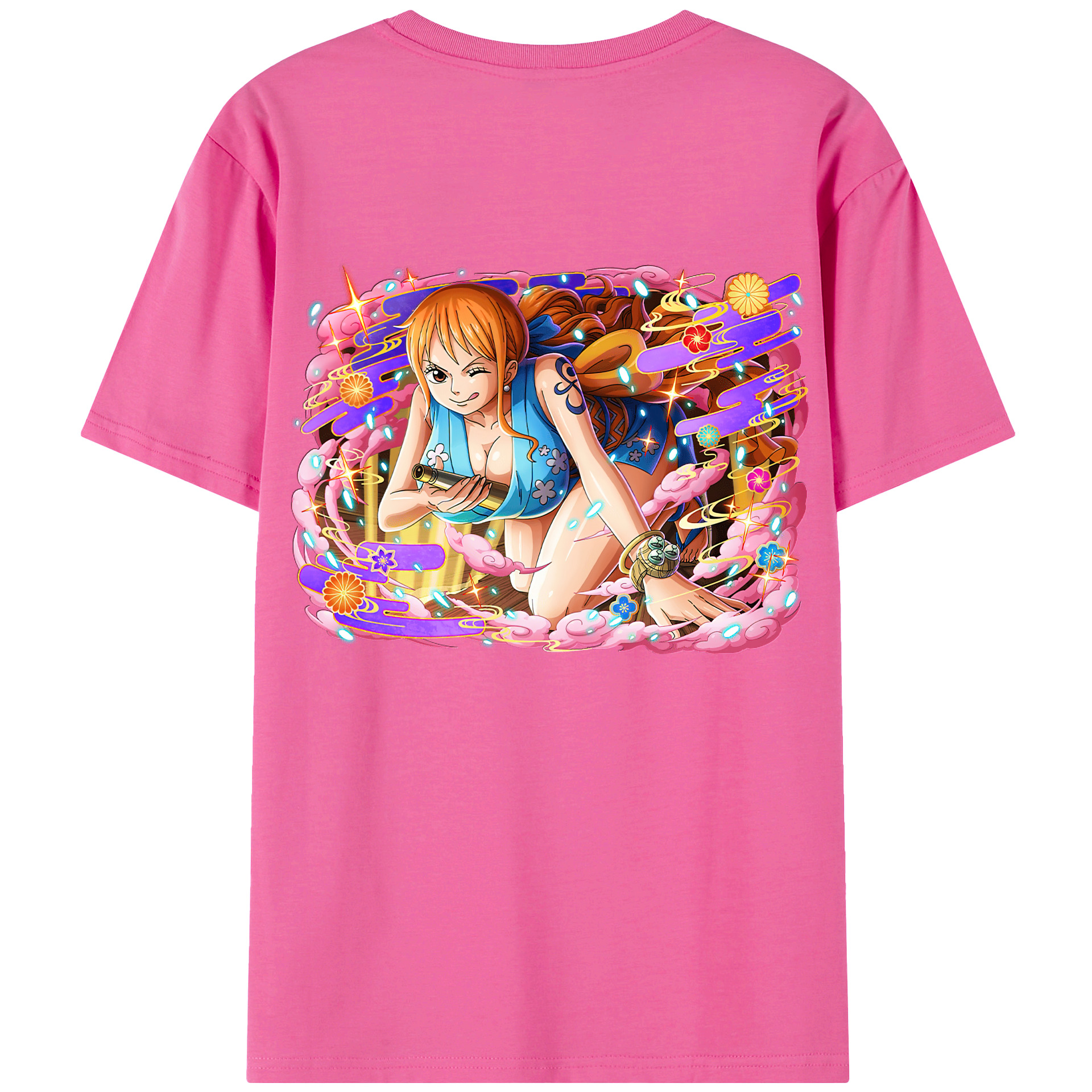 （画像用） ワンピース ナミ ONE PIECE Nami レディース半袖Tシャツ(バックプリント)
